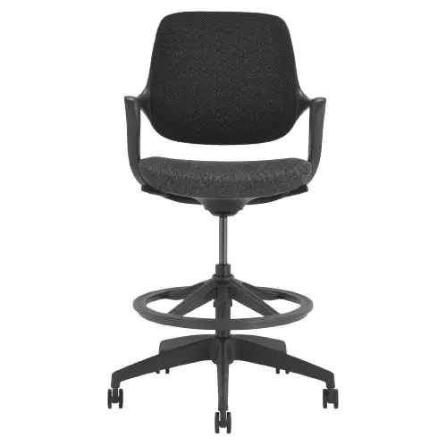 Desky Evoque Low Back Office Chair - Black / Yes 1