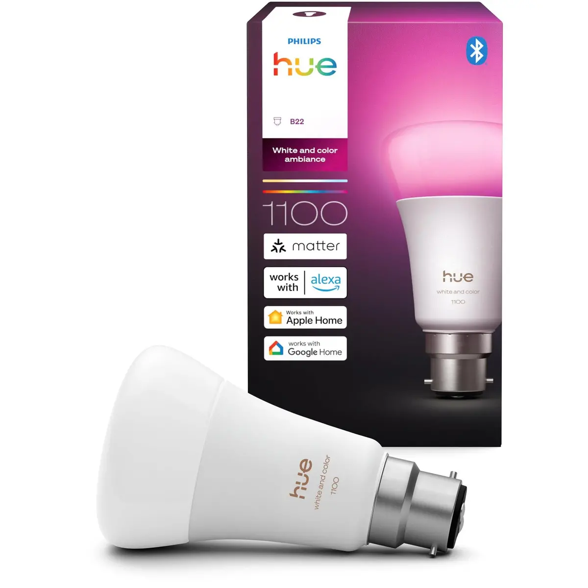 Philips Hue Wca 8.1W A60 B22 V2 Smart Bulb 1