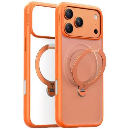 Torras Ostand Spin Case For Iphone 17 Pro (Energy Orange) 1