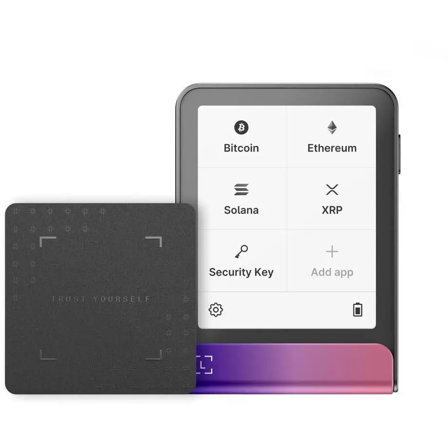 Ledger Flex Crypto Hardware Wallet With Recovery Key (Crimson Magenta) 1