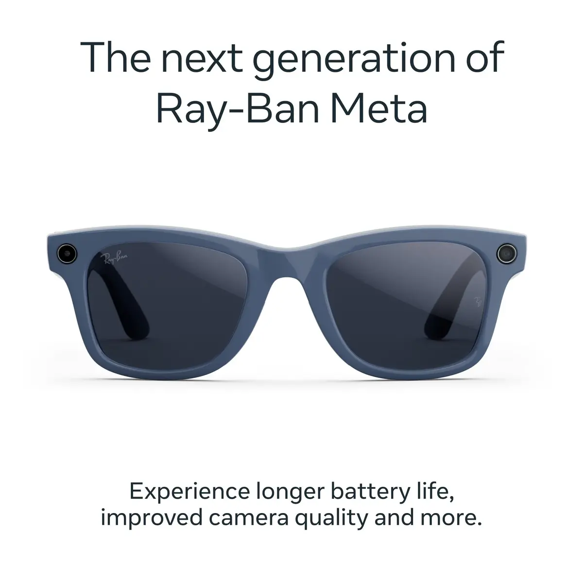 Ray-Ban | Meta Wayfarer Gen 2 Ai Glasses (Shiny Cosmic Blue/Transitions Sapphire) 2