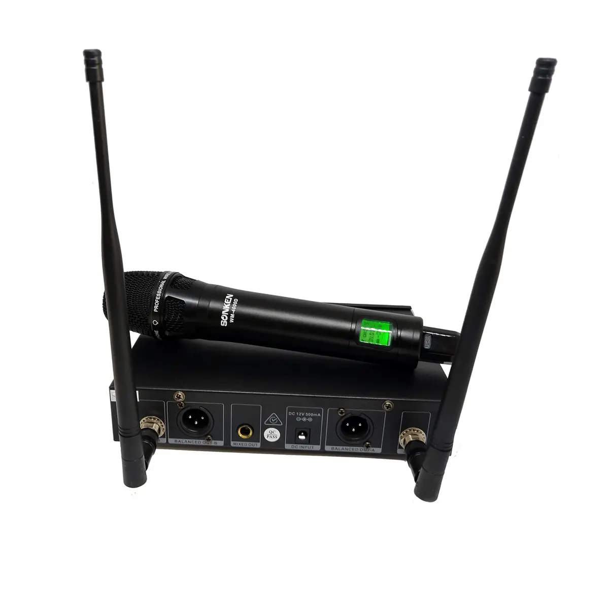 Sonken Wm-4000D Pro: 200-Channel 2 Uhf Wireless Microphones With Receiver And Carry Case 2