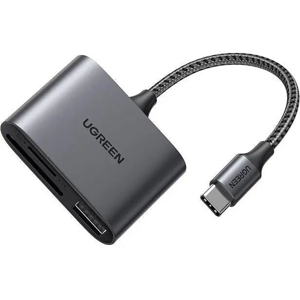 Ugreen Usb-C3.0 Card Reader(Sd/Tf3.0+Usb-A2.0) Card Reader 1