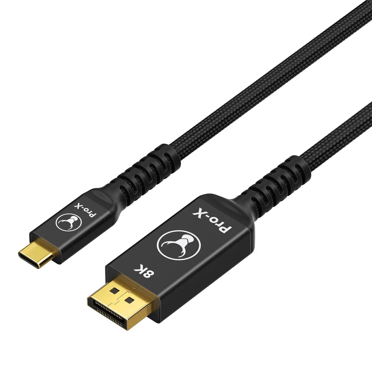 Bonelk Pro-X Long-Life Usb-C To Displayport Cable, 8K 60Hz 1.5 (Black) 1