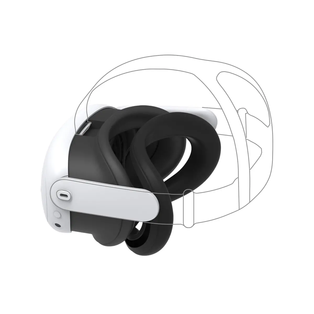 Powerwave Silicone Face Pad For Meta Quest 3 2
