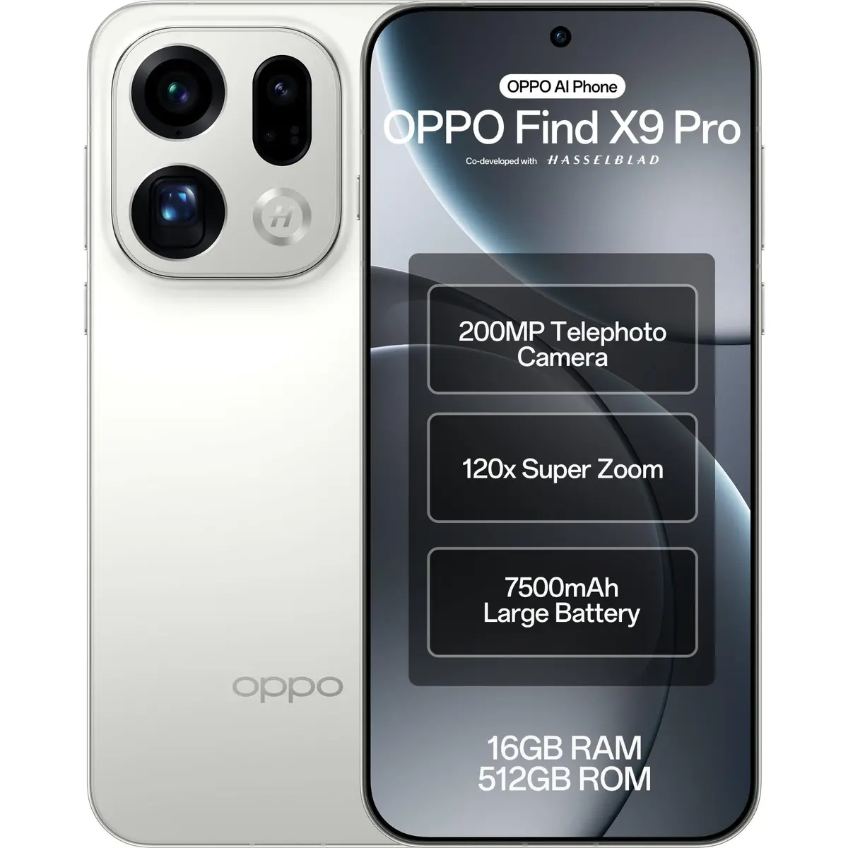 Oppo Find X9 Pro 5G 512Gb (Silk White) 1