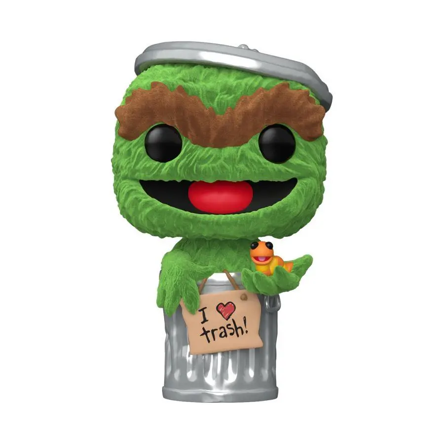 Sesame Street - Oscar The Grouch Flocked Pop! Vinyl 1
