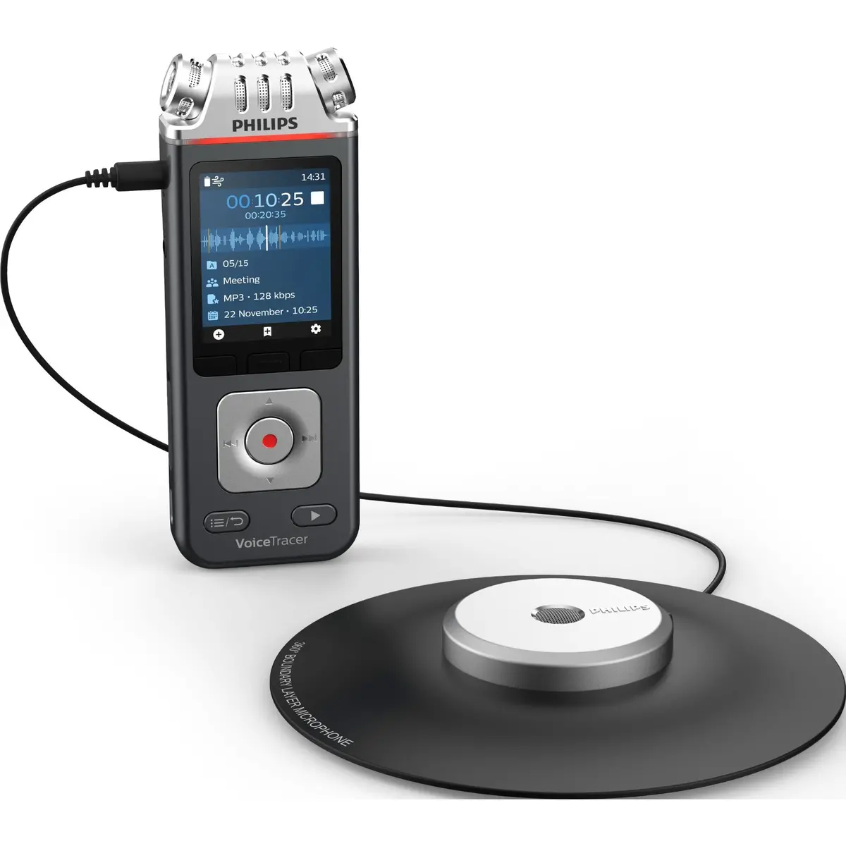 Philips Dvt8115 Voicetracer 360 Mic 8Gb Digital Voice Recorder 1