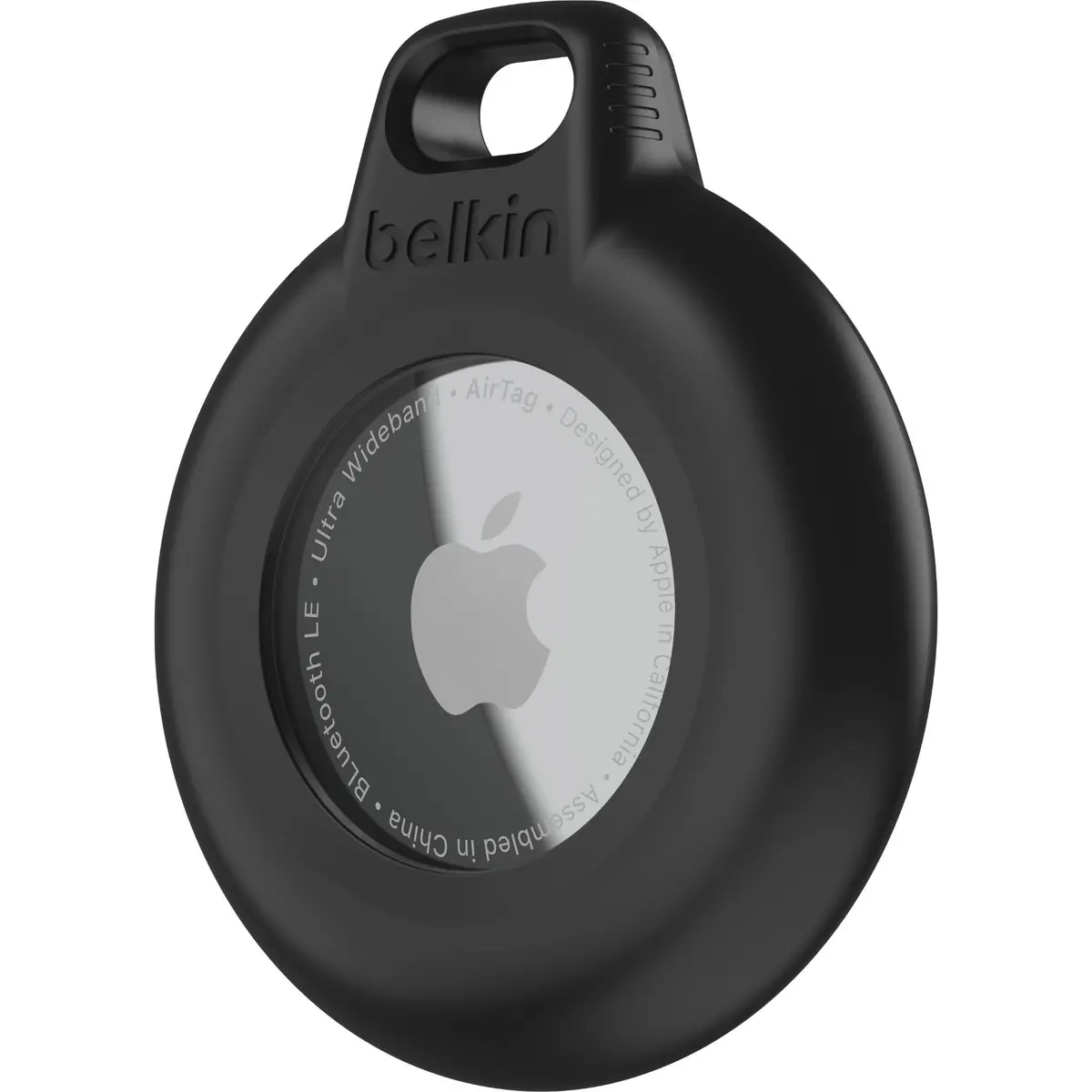 Belkin Waterproof Secure Airtag Holder With Key Ring (Black) 2
