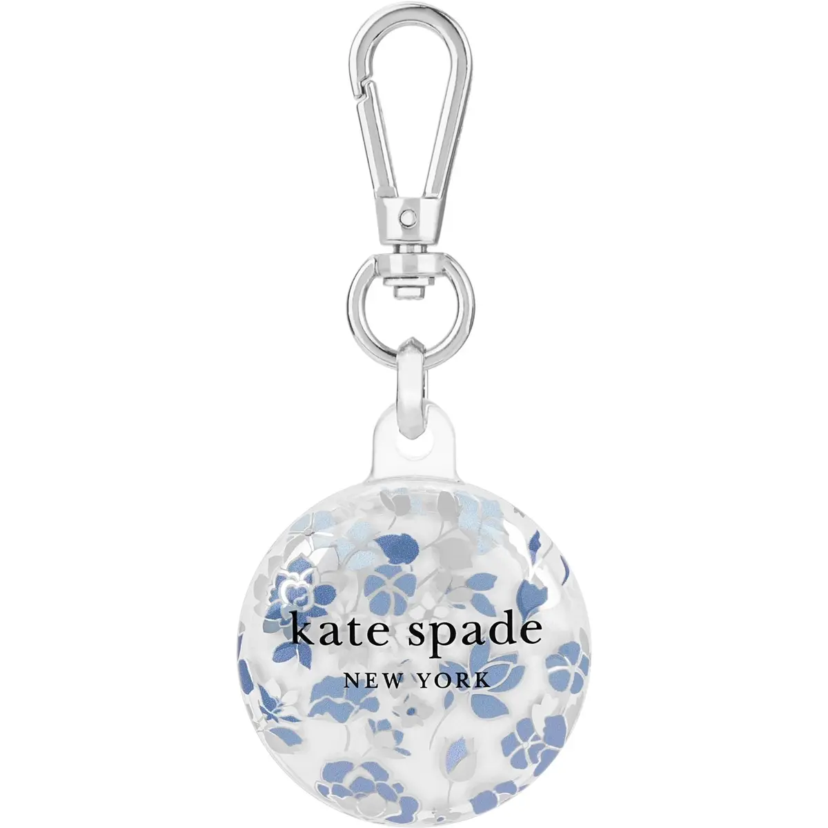 Kate Spade Airtag Keychain (Flowerbed Blue) 1
