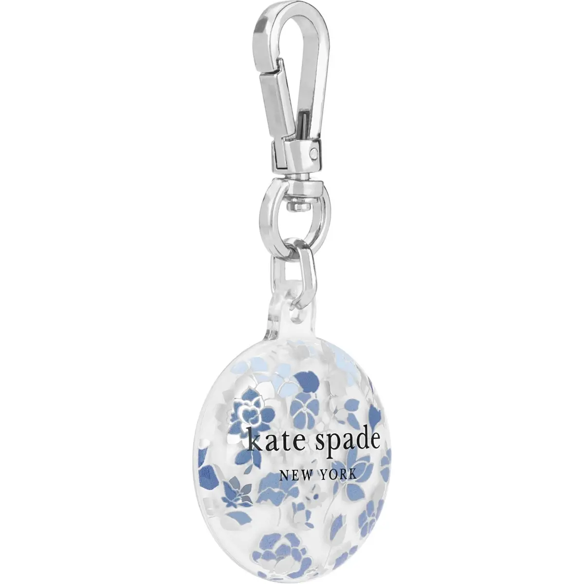 Kate Spade Airtag Keychain (Flowerbed Blue) 2