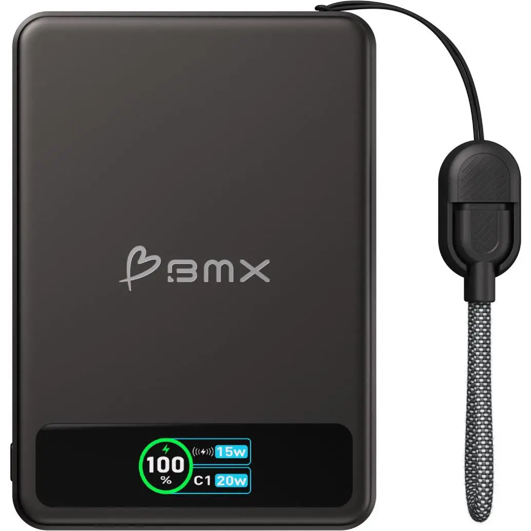 Bmx Solidsafe 5K Solid-State Magnetic Power Bank (Black) 1