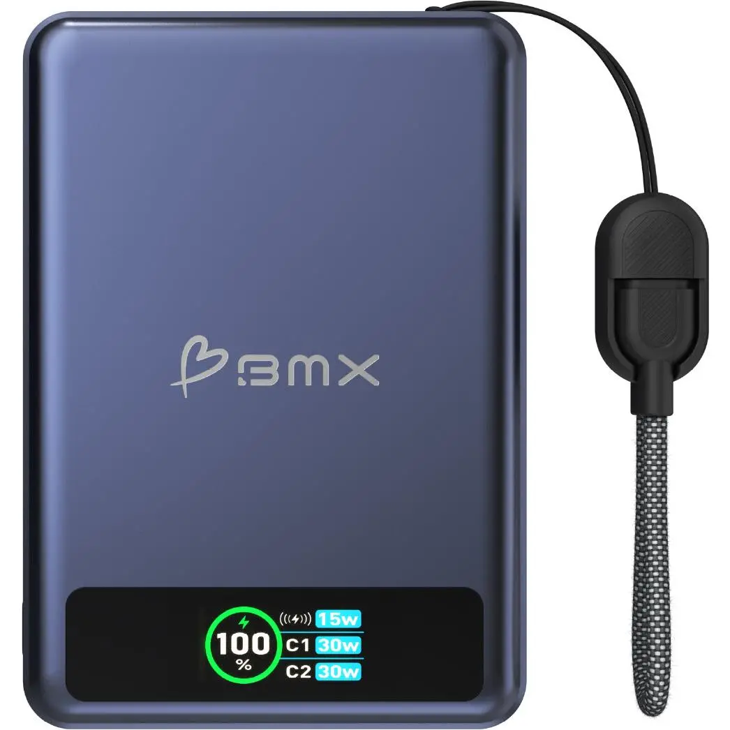 Bmx Solidsafe 10K Solid-State Magnetic Power Bank (Blue) 1