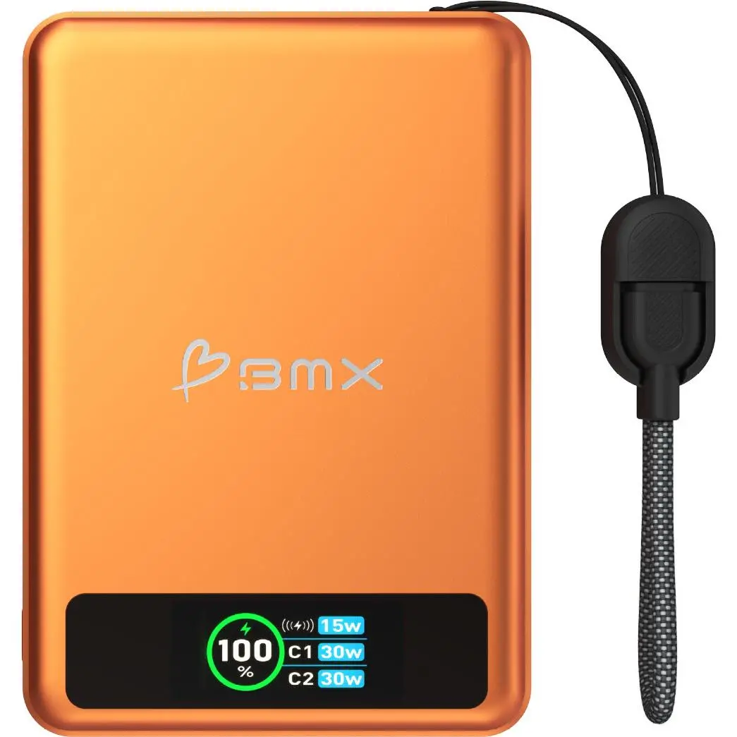 Bmx Solidsafe 10K Solid-State Magnetic Power Bank (Orange) 1