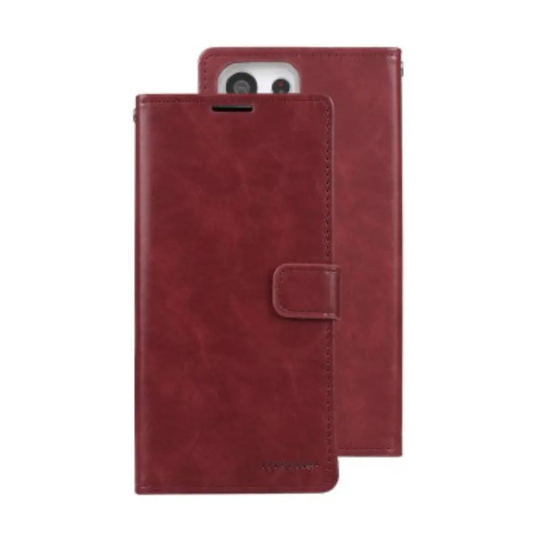 Goospery Bluemoon Diary For Samsung Galaxy S23 Ultra - Wine 1