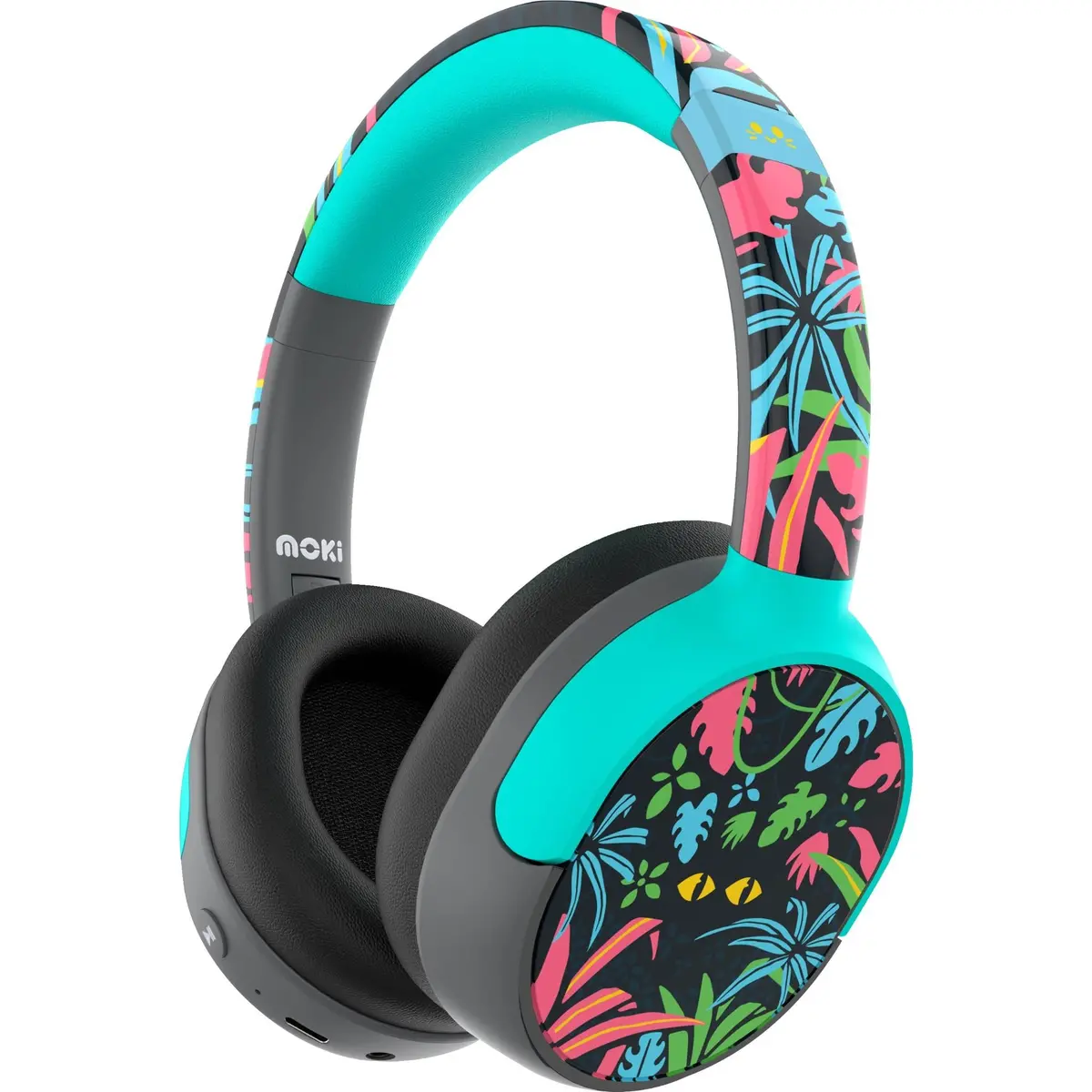 Moki Super Pop Wireless Kids Headphones (Night Eyes) 1