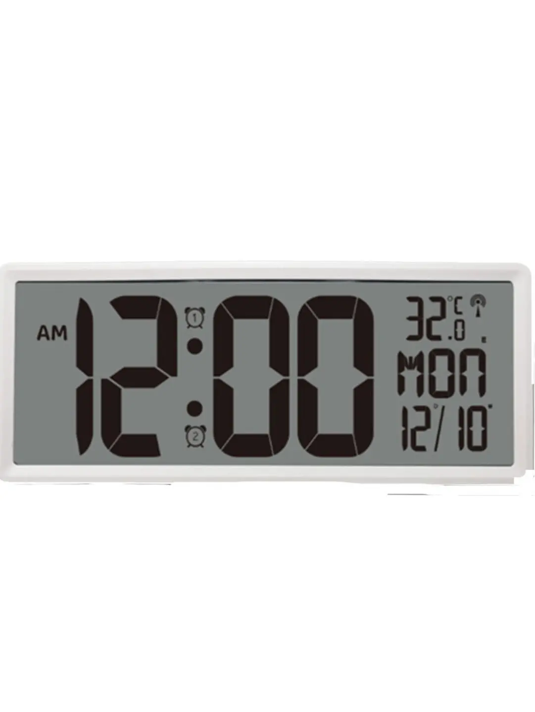 Tesa Wt9552 Large Digital Lcd Wall Clock With Indoor Temp And Date 1
