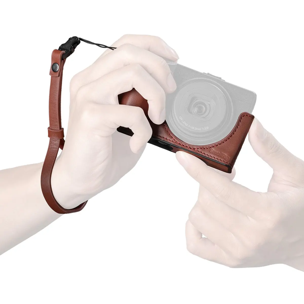Smallrig Leather Case Kit For Ricoh Gr Iv / Gr Iii / Gr Iiix / Gr Iii Hdf / Gr Iiix Hdf (Red) 5678 2