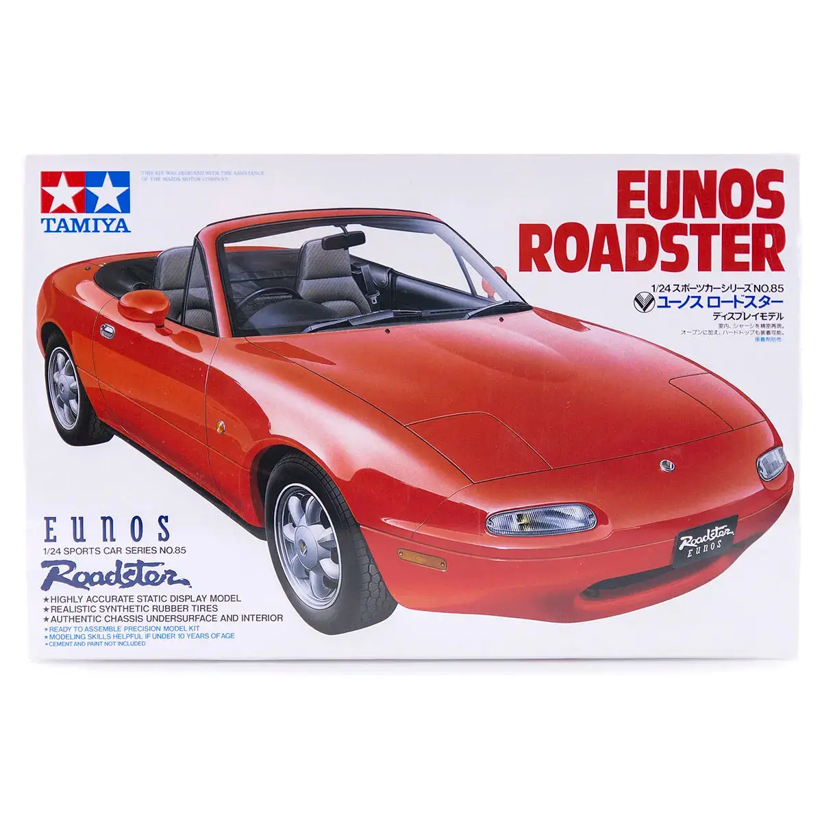 Tamiya 1/24 Mazda Eunos Roadster/Mx-5 Scaled Plastic Model Kit 1