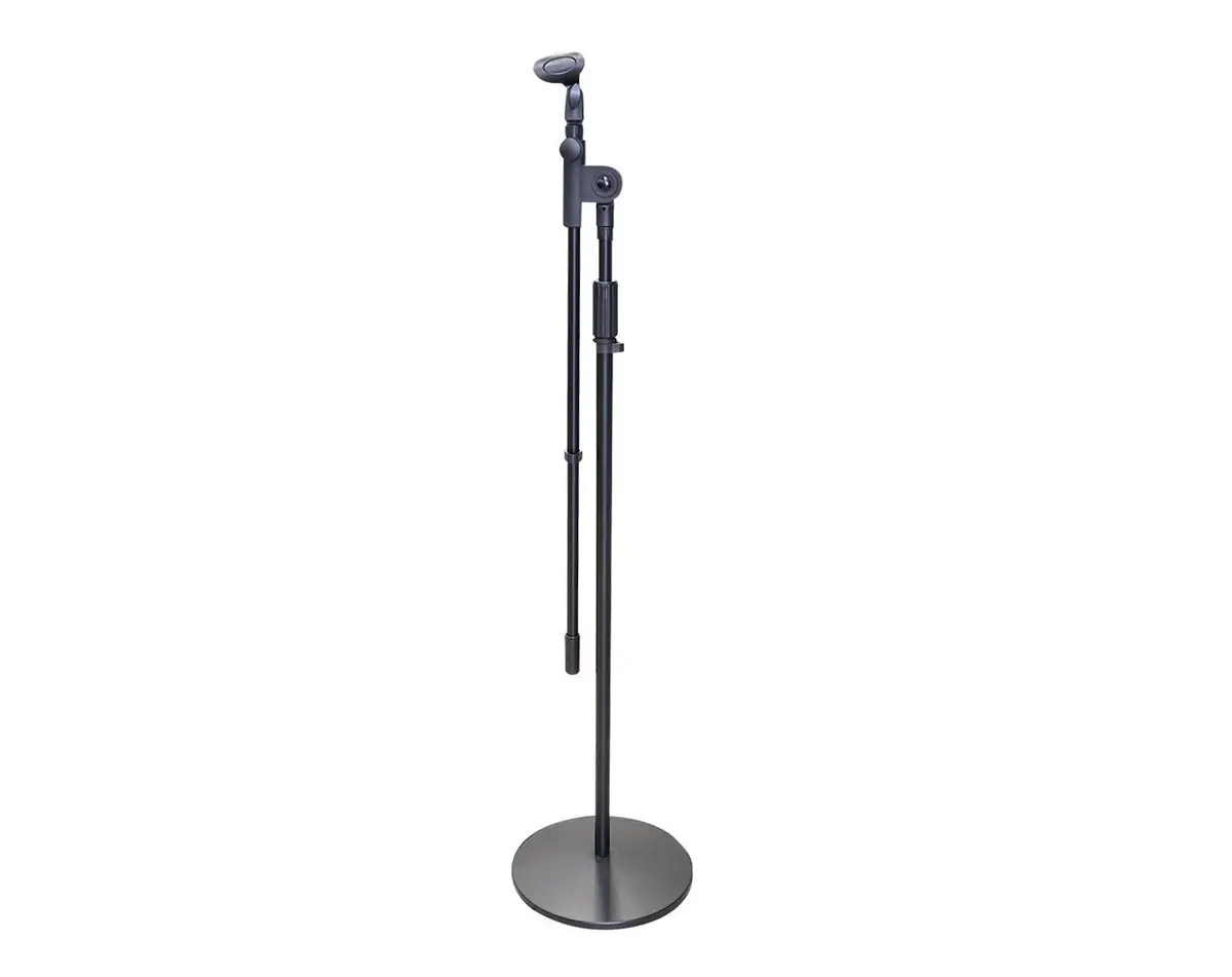 Precision Audio Round Base Adjustable Microphone Stand Heavy Duty 2