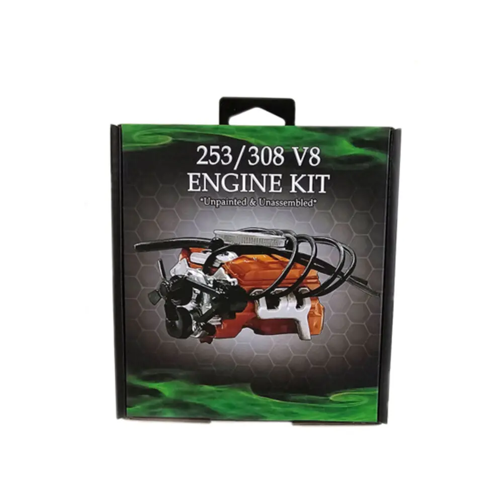 Dda 1:24 Scale A9x/Lx Ss 253/308 V8 Engine Plastic Kit Accessory 1