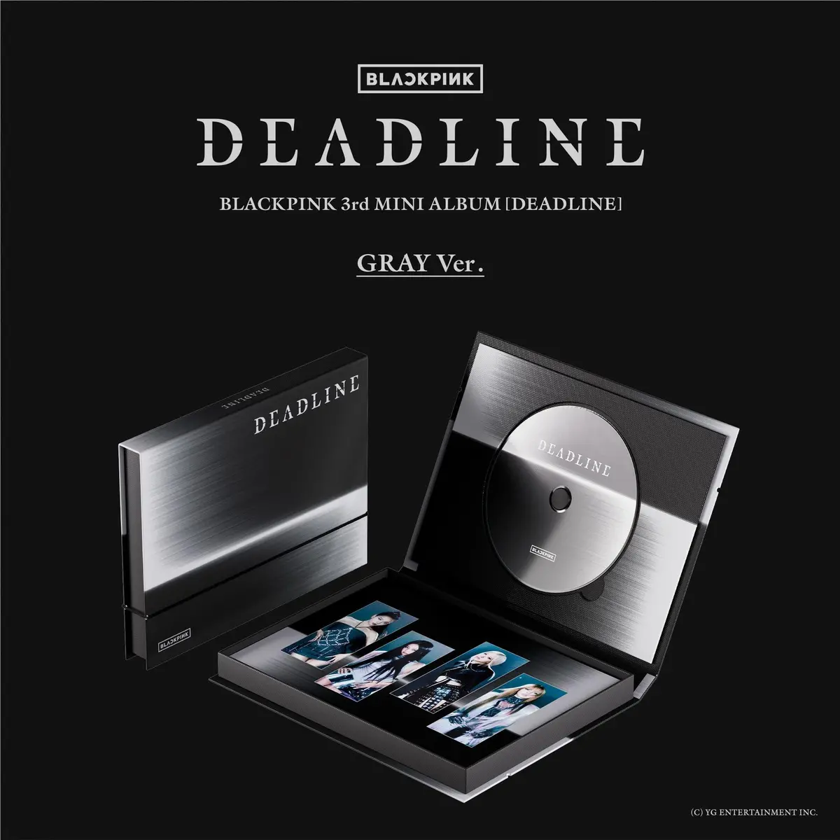 Blackpink 3Rd Mini Album [Deadline] Gray Ver. 1