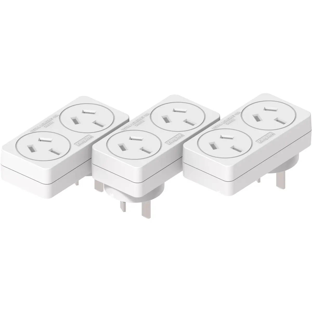 Energizer 2 Outlet Power Adaptor (3 Pack) 1