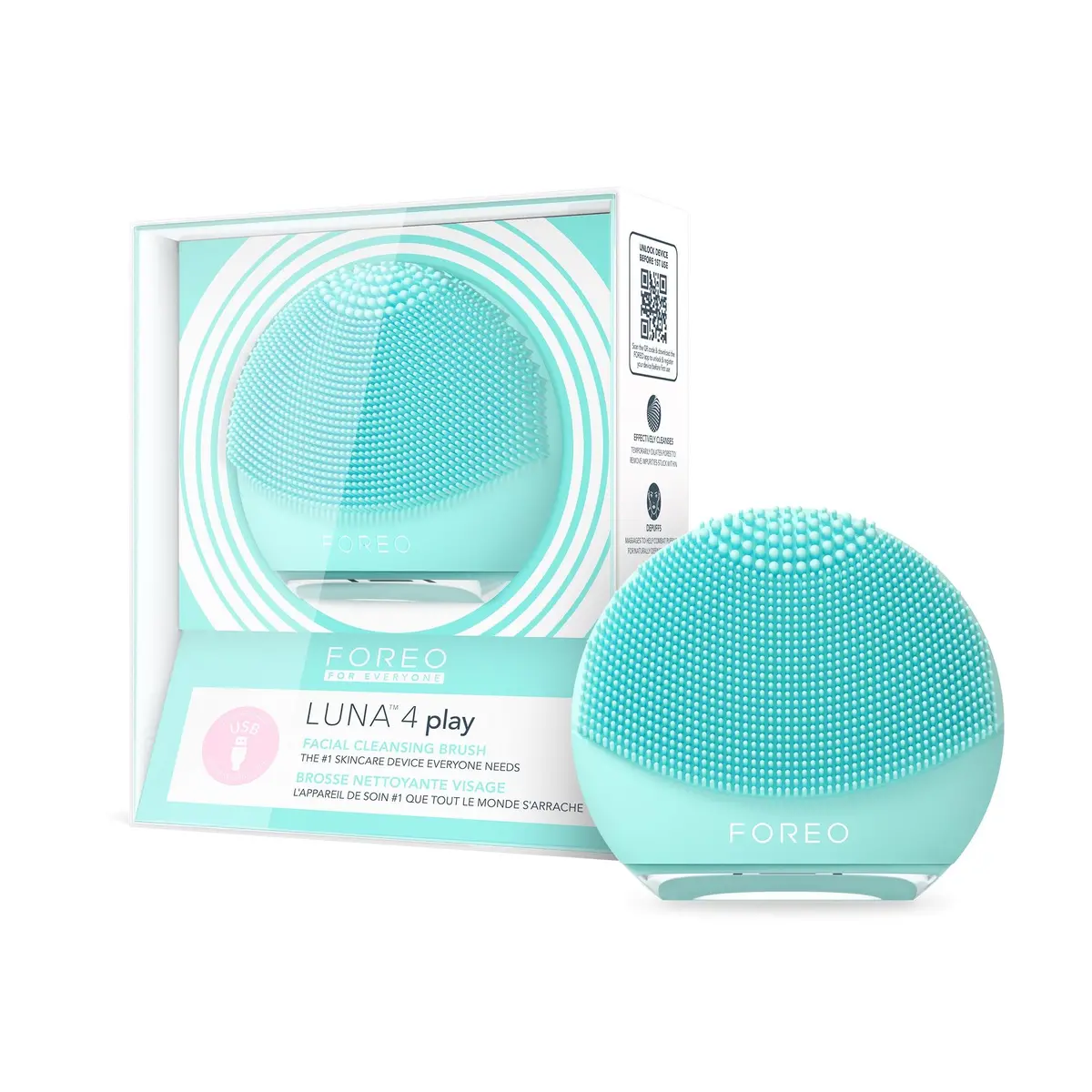 Foreo Luna 4 Play Facial Cleansing Device (Mint) 1