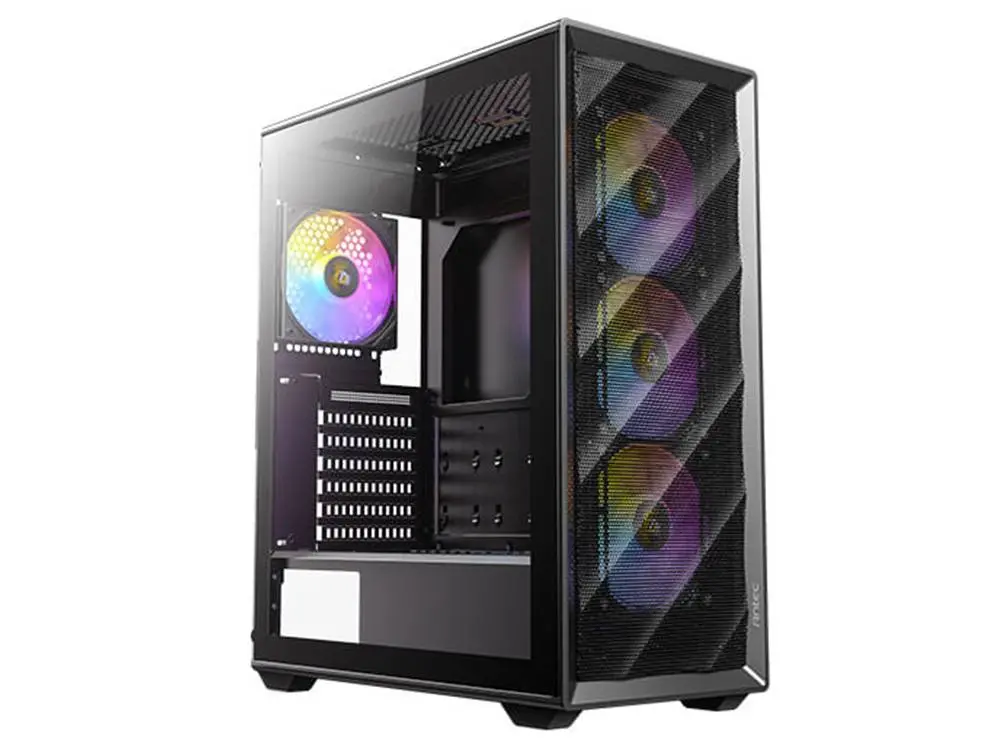 Antec Ax85 Argb Tempered Glass Mid-Tower Gaming Case - Black 1