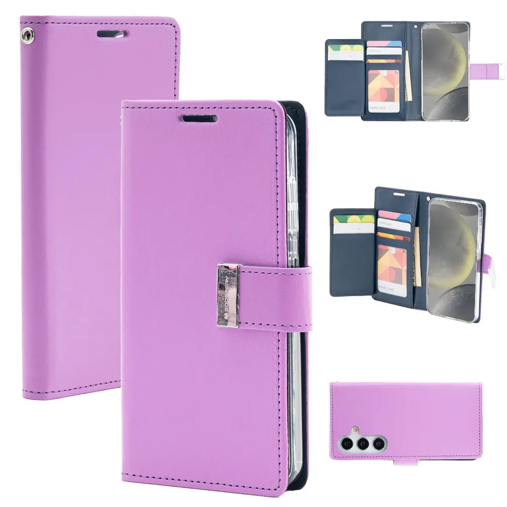 Goospery Rich Diary For Galaxy S24 Plus - Purple 1