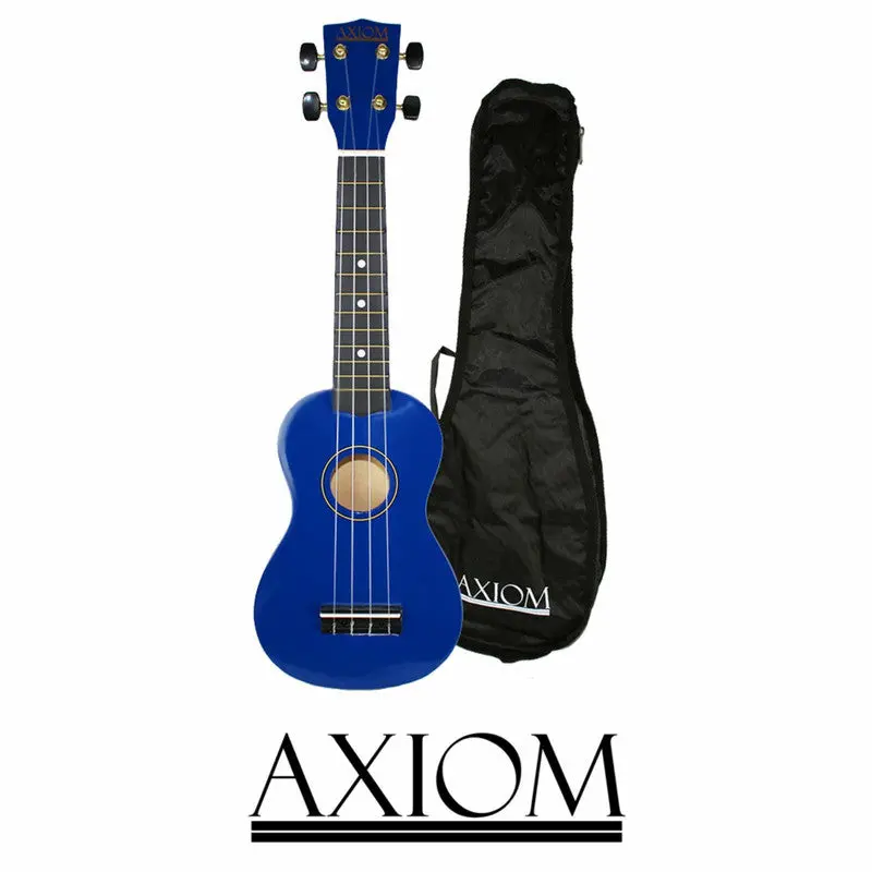Axiom Spectrum Soprano Ukulele With Carry Bag (Blue) 1