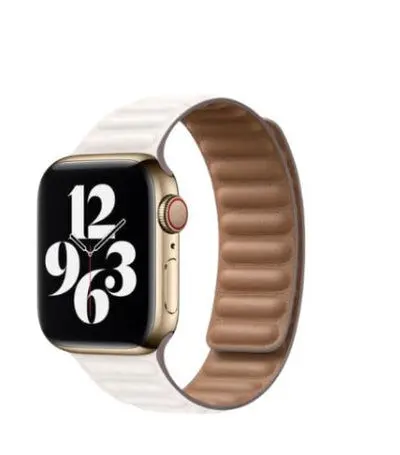 Hoco Apple Watch Leather Magnetic Link Band 38-42Mm (Starlight) 1