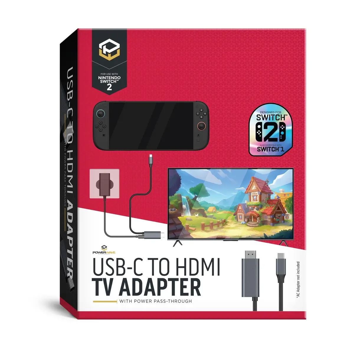 Powerwave Type-C To Hdmi Tv Adapter For Nintendo Switch 2 1
