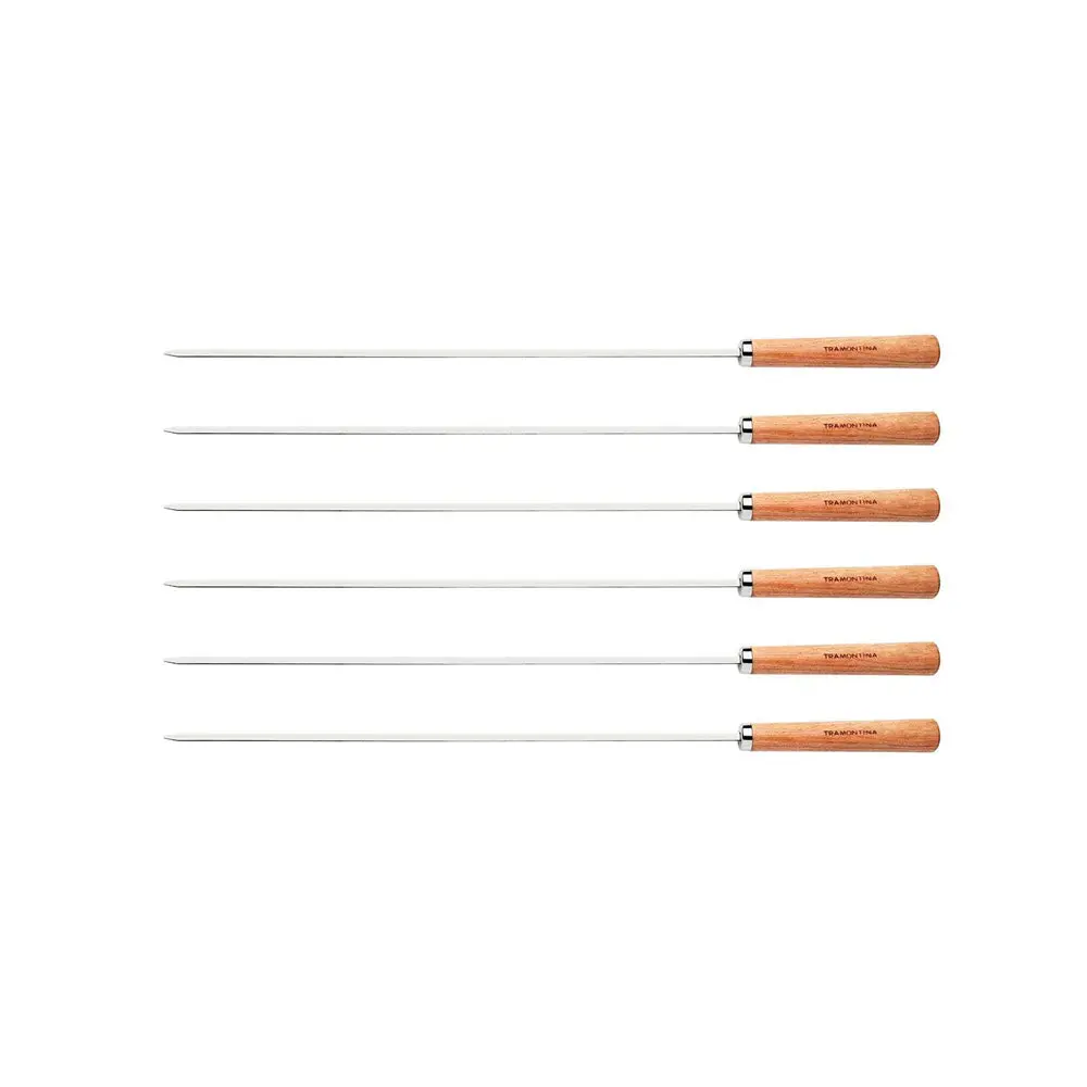 Tramontina 6-Pieces Stainless Steel Churrasco 50Cm Skewer Set 1