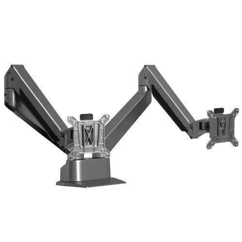 Desky Dual Monitor Arm - Space Grey 1