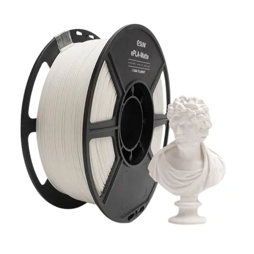 Esun Matte Pla 3D Print Filament 1.75Mm 1Kg - Milky White 1