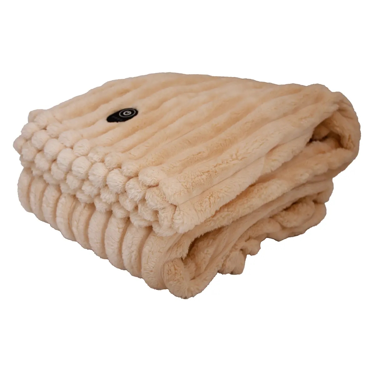 Elle Heated Throw Blanket (Vanilla Cream) 1