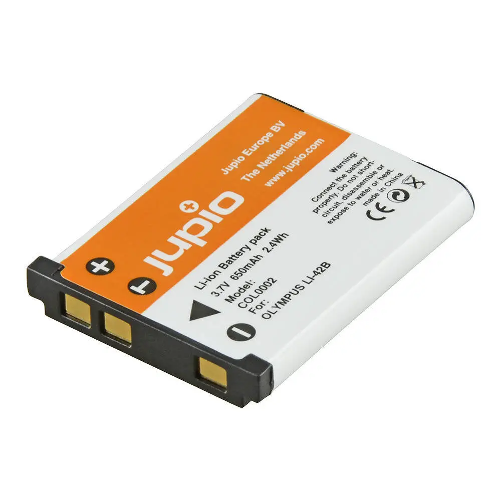 Jupio Li-Ion 3.7V 650Mah Rechargeable Battery For Olympus Li-40B/Li-42B Cam 1