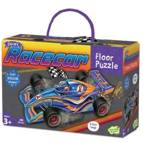 Peaceable Kingdom Floor Puzzle Racecar 48 Pieces 1