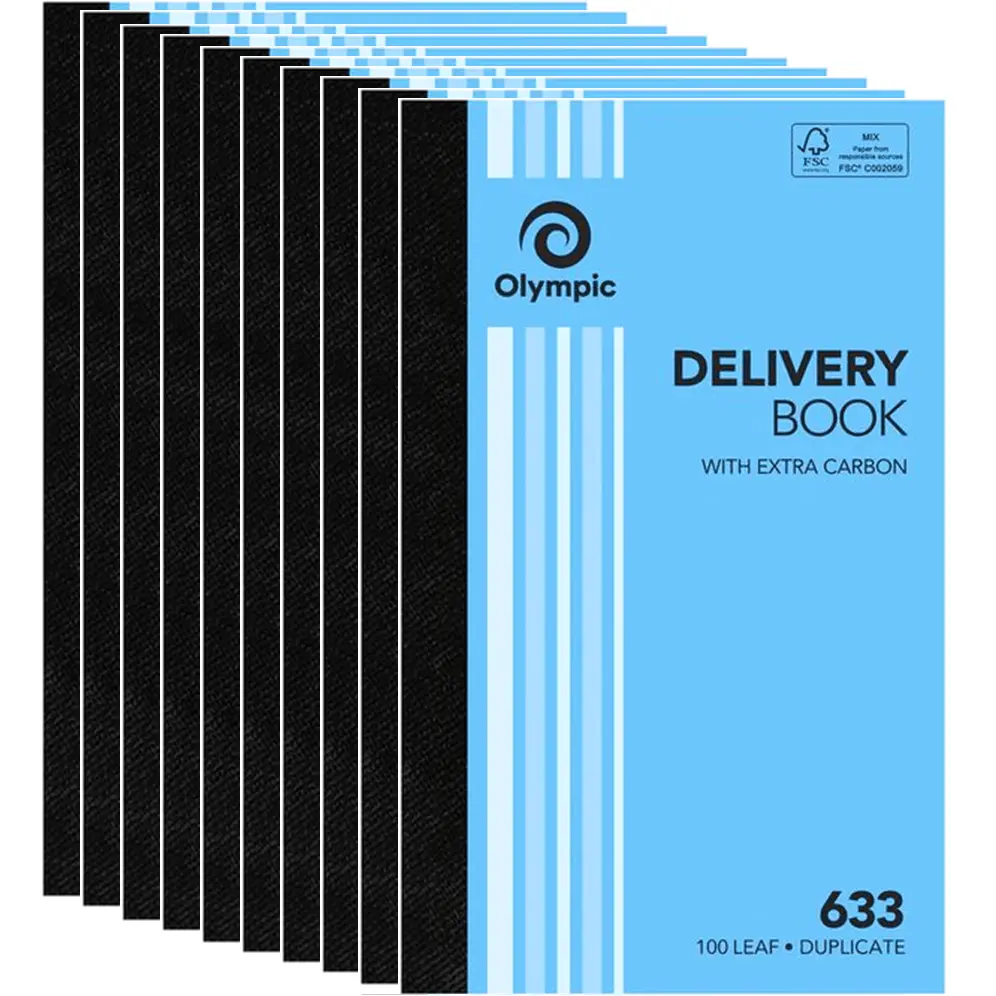 Olympic 10 Pack 633 Duplicate Delivery Book Extra Carbon 140867 Bulk 1