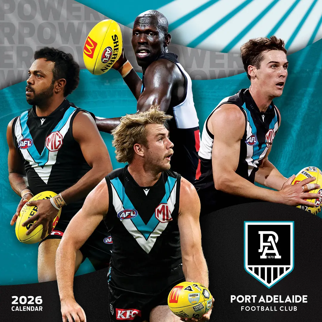 Paper Pocket Afl Port Adelaide Power 2026 Calendar 1