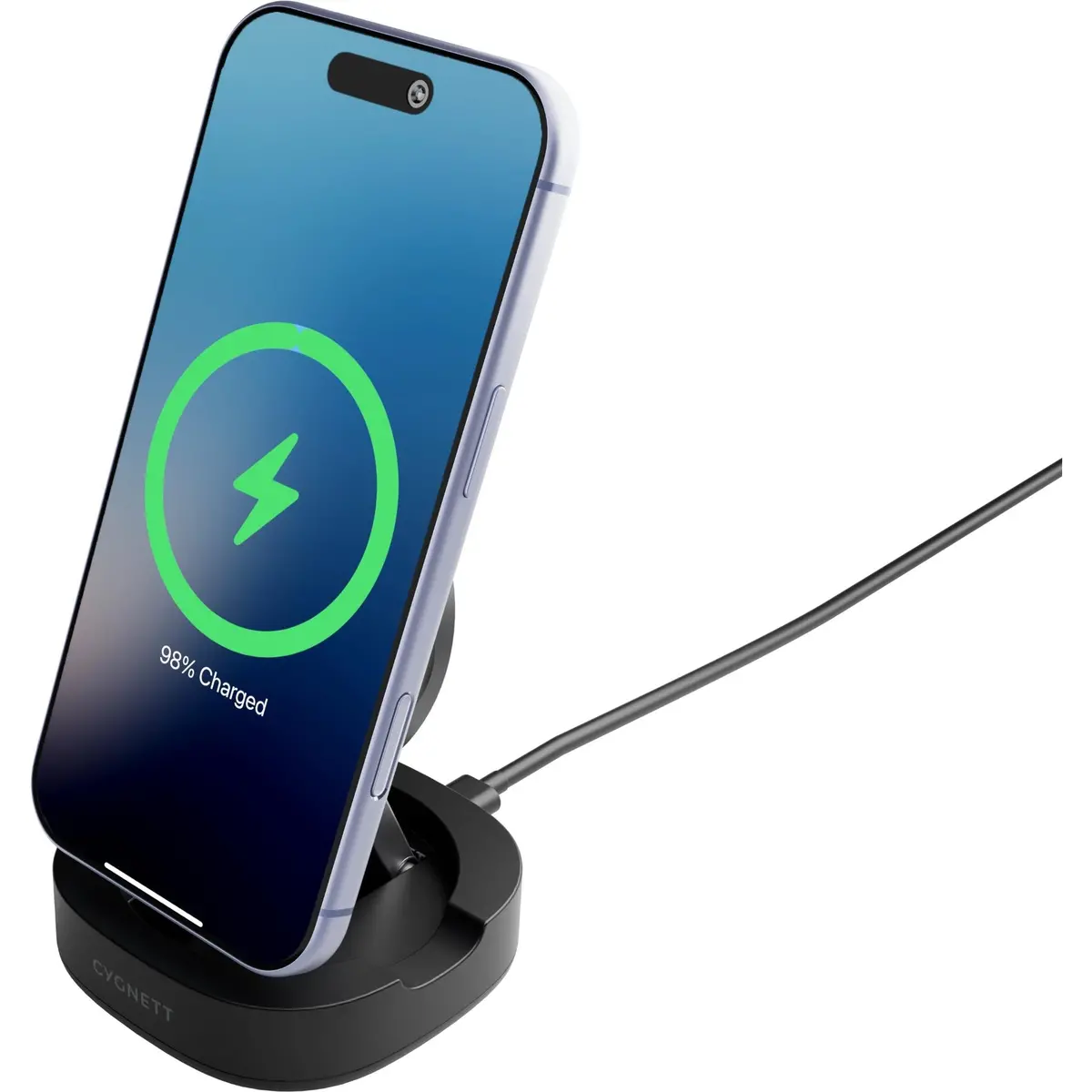 Cygnett Chargebase Qi2.0 Single Wireless Charger (Black) 1