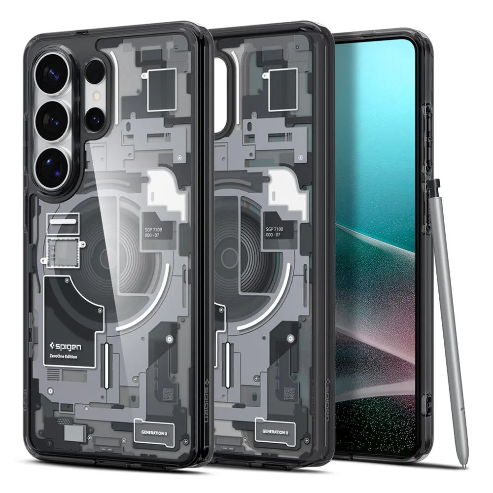 Spigen Galaxy S26 Ultra Ultra Hybrid (Magfit) Case (Zero One Black) 1