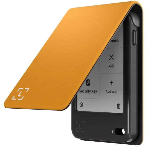 Ledger Nano Gen5 Magnet Folio Case (Bitcoin Orange) 1