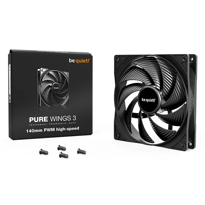 Be Quiet! Pure Wings 3 140Mm Pwm High Speed Fan - Black (Bl109) 1
