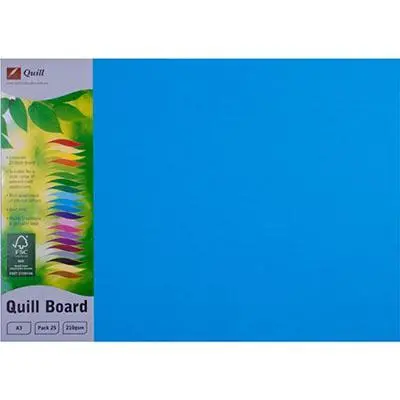 Quill Board Paper 210Gsm A3 Pack 25 (Marine Blue) 1