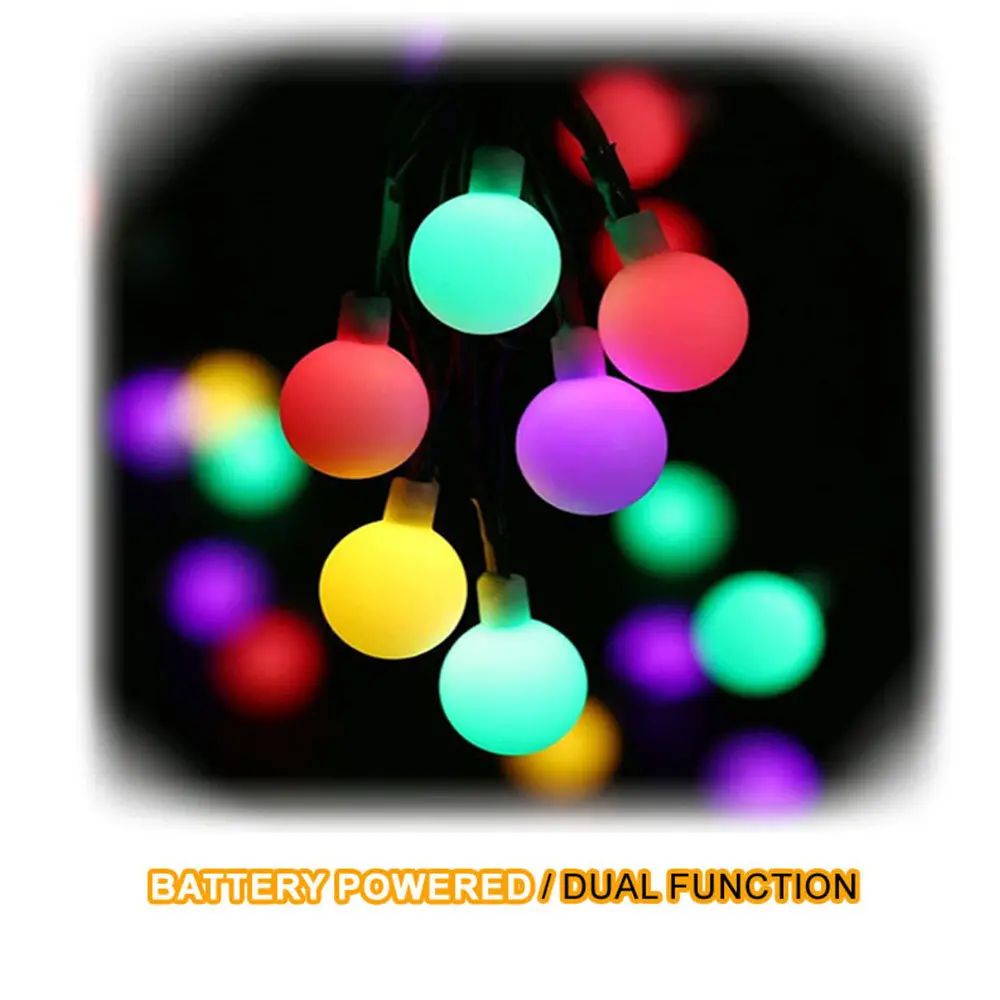 Sansai 50 Led Globe String Lights (Multicoloured) 2