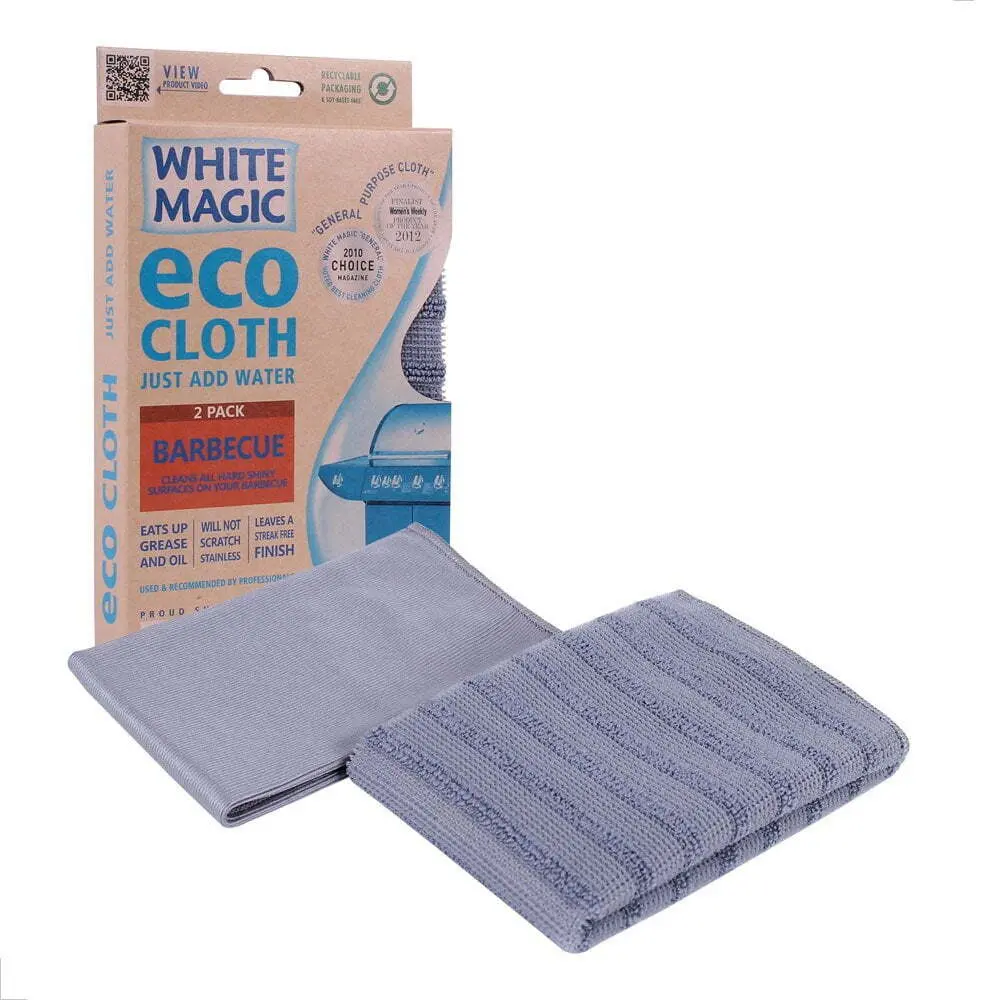 White Magic Eco Cloth 2-Pack For Barbecue Cleaning 1