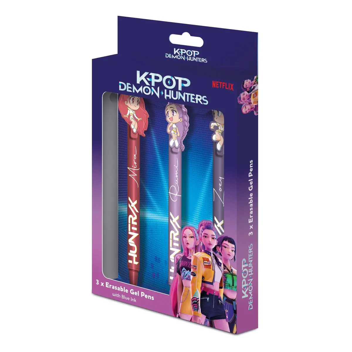 Kpop Demon Hunters - Chibi Erasable Pen 3 Pack 1