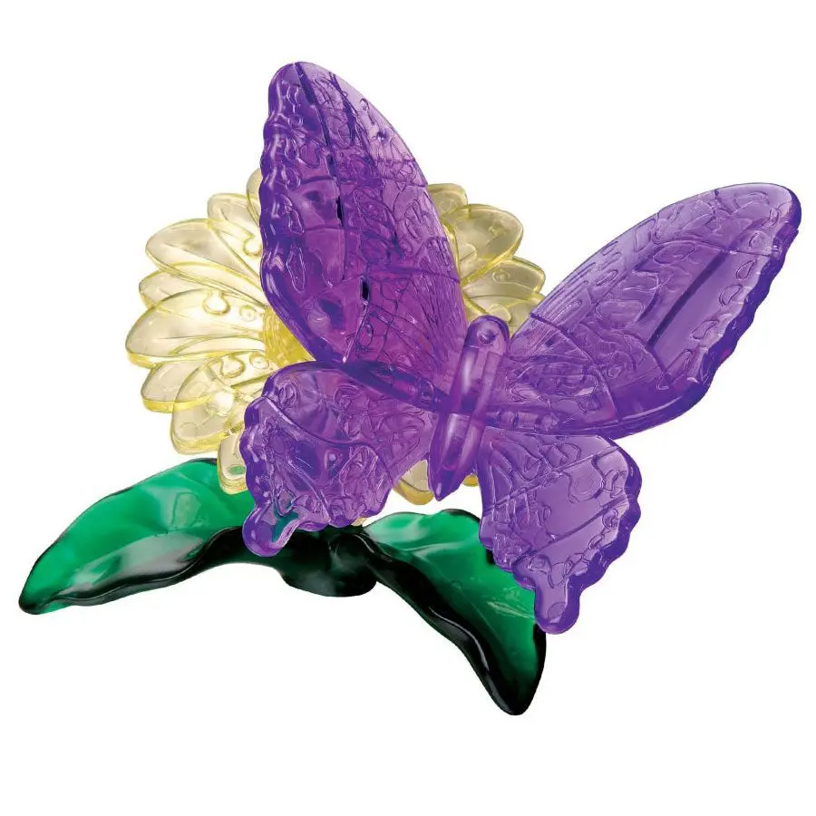 Bepuzzled 3D Purple Butterfly Crystal Puzzle 1